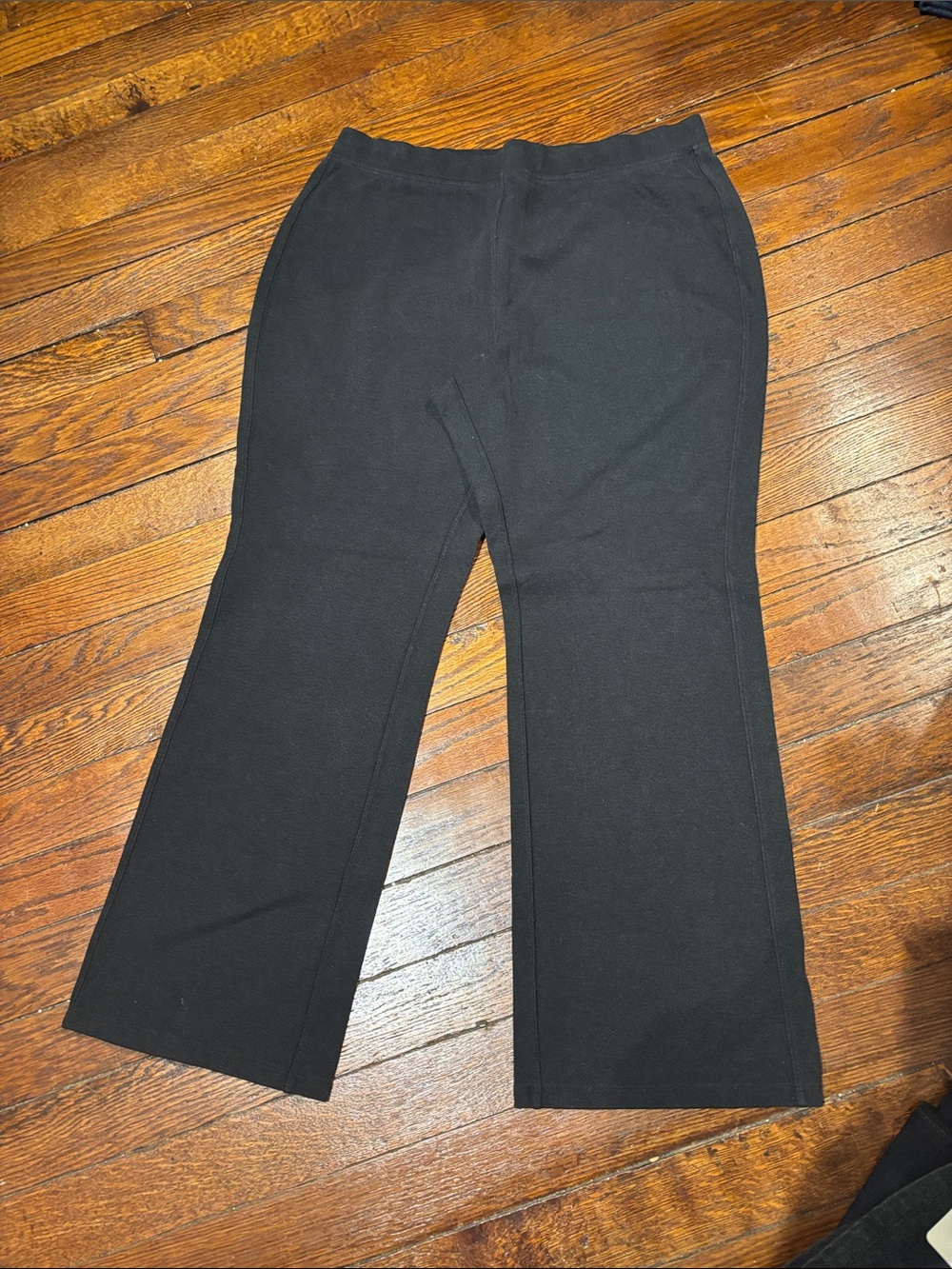 Talbots Black Straight Leg Trousers - Tailored Everyday Pants
